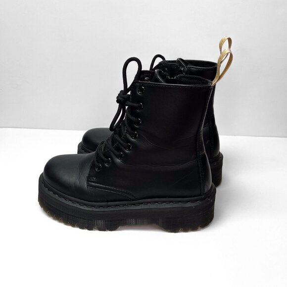Dr. Martens Womens Size 7 Vegan Leather Jadon Mono Platform Boots Black - Picture 5 of 7